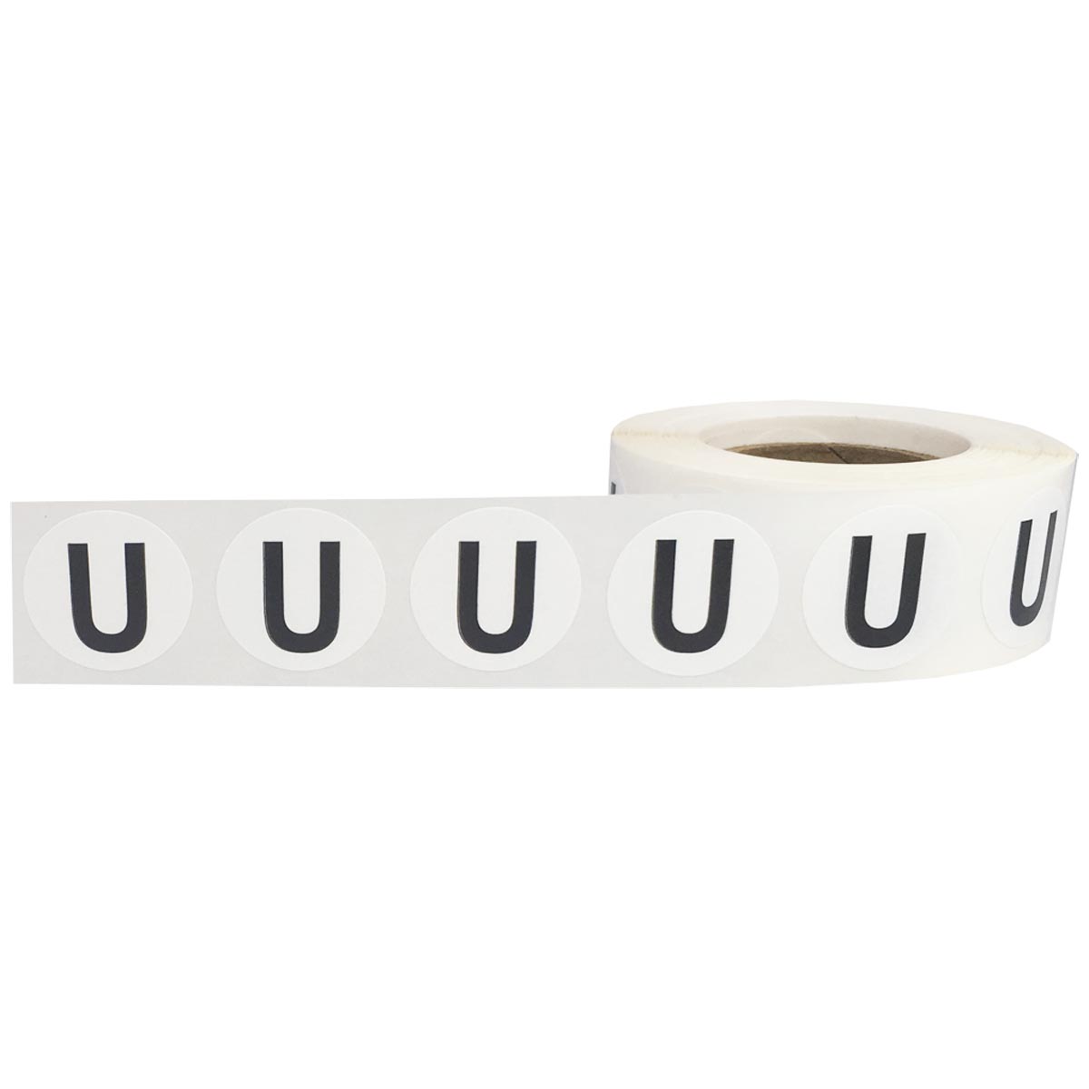 Letter U Stickers 3/4" Round QTY 500