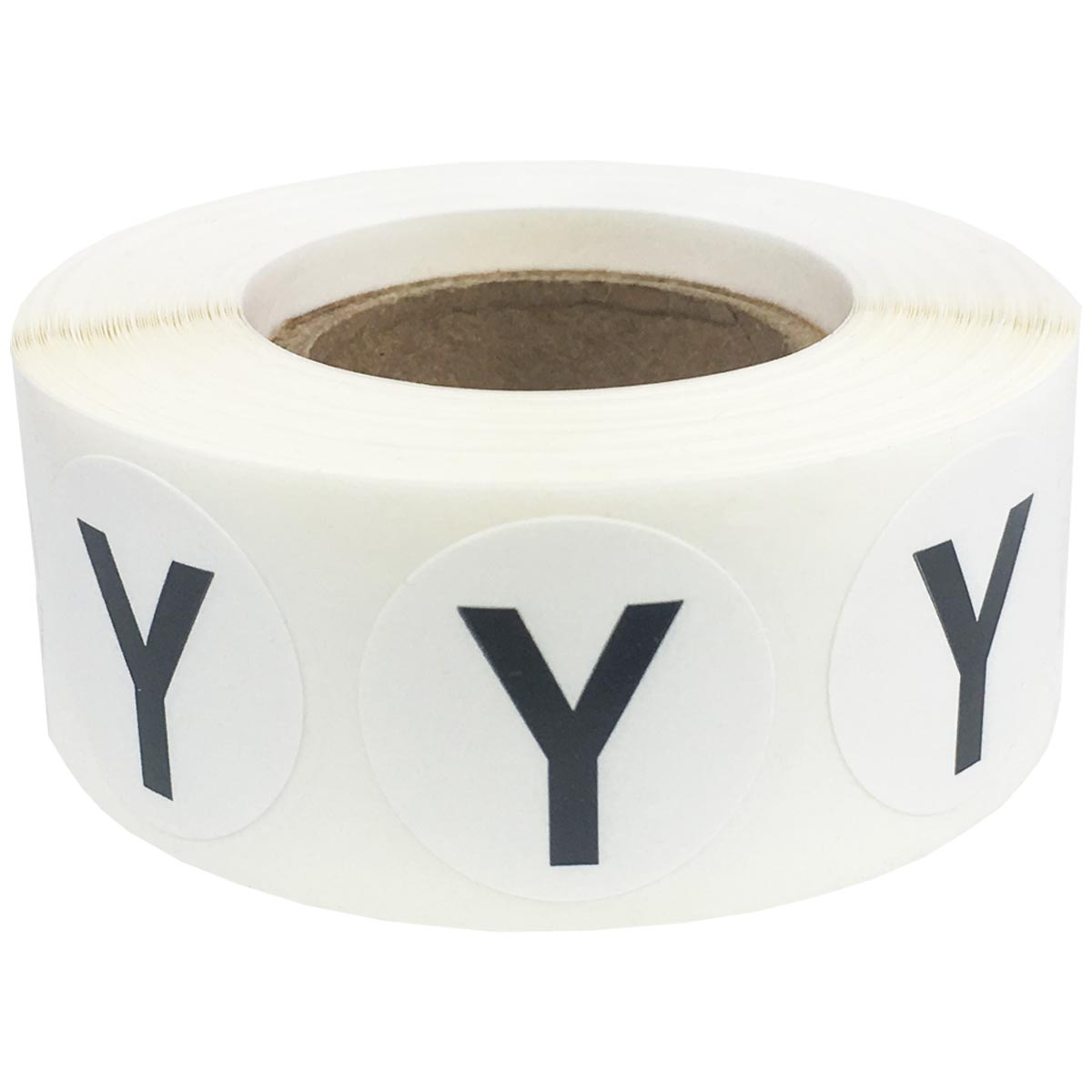 Letter Y Stickers 3/4" Round QTY 500