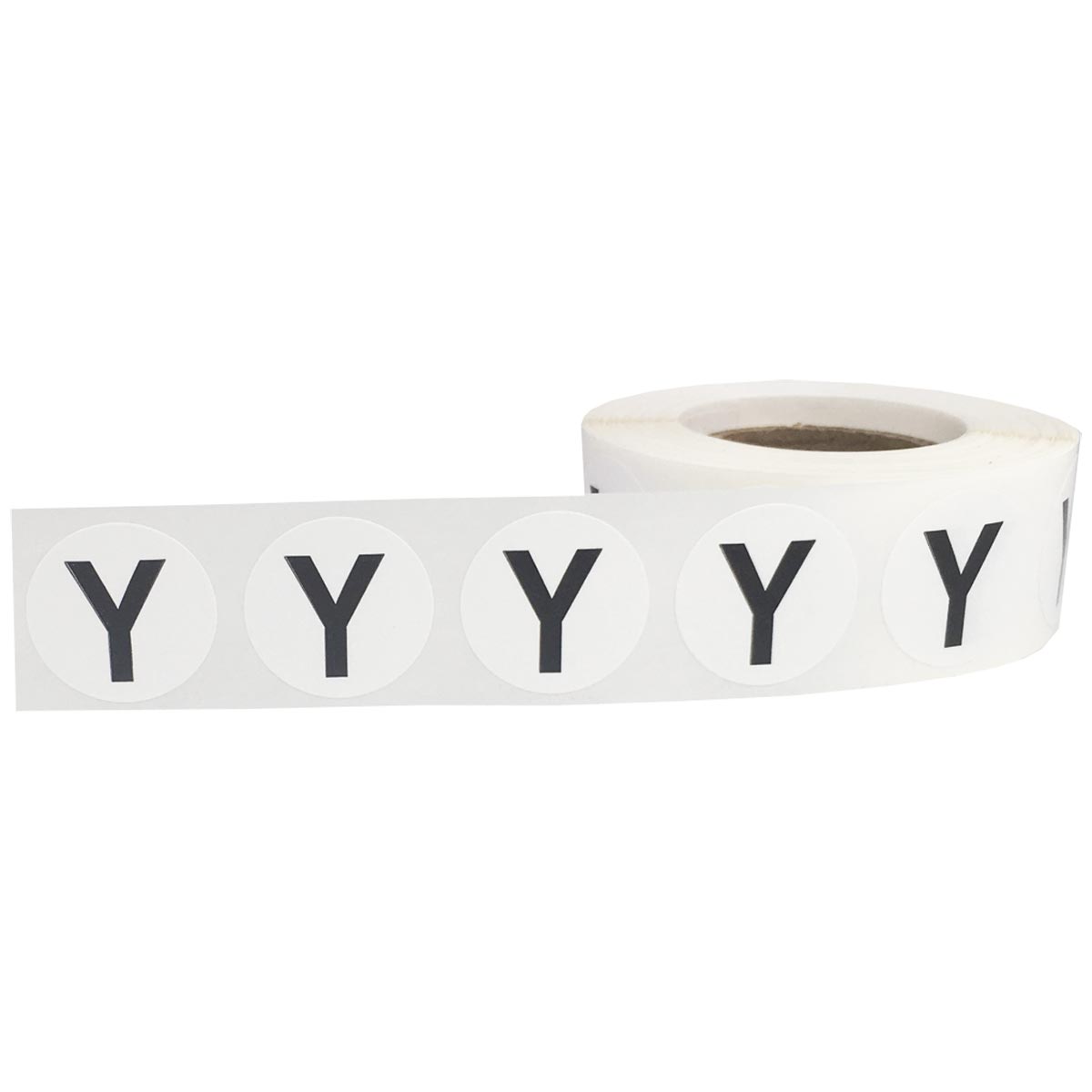 Letter Y Stickers 3/4" Round QTY 500