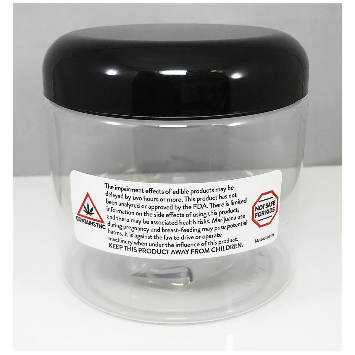 Massachusetts Edible Cannabis Warning Labels QTY 500 Massachusetts Edible Cannabis Warning Labels QTY 500