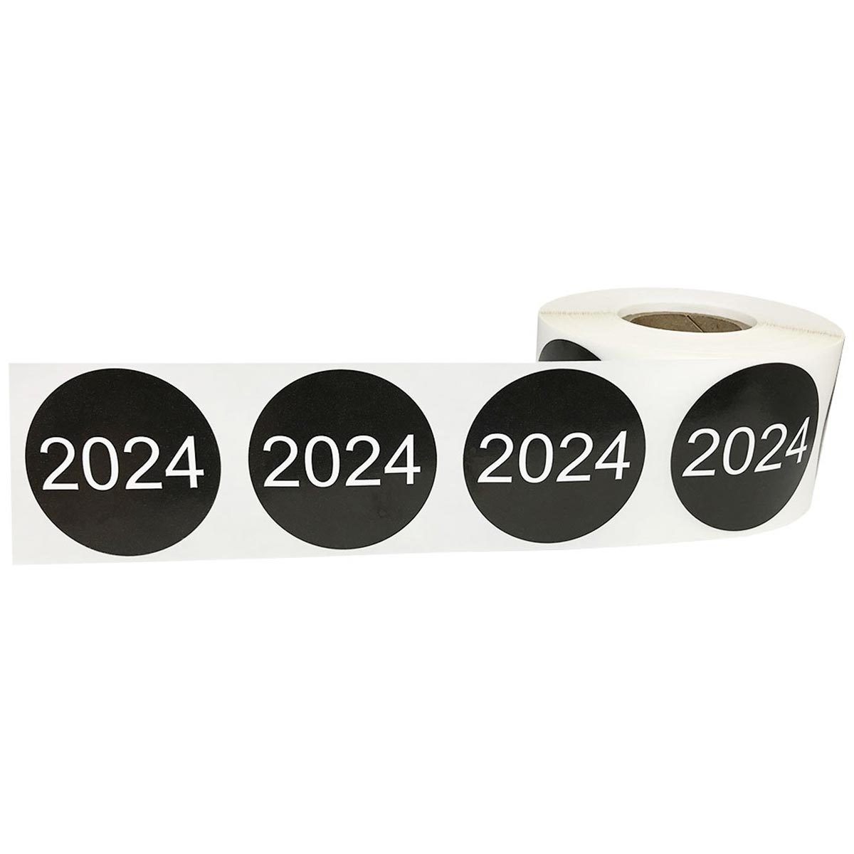 Large Year 2024 Stickers 1.5" Round QTY 500 Large Year 2024 Stickers 1.5" Round QTY 500