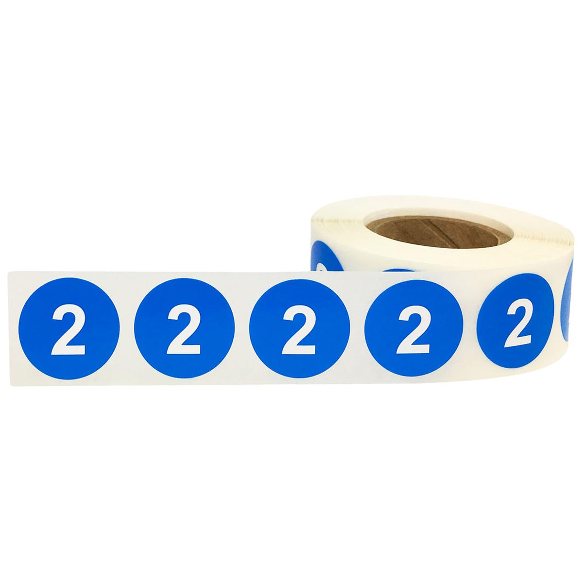 Color Coding Number 2 Stickers 3/4" QTY 500