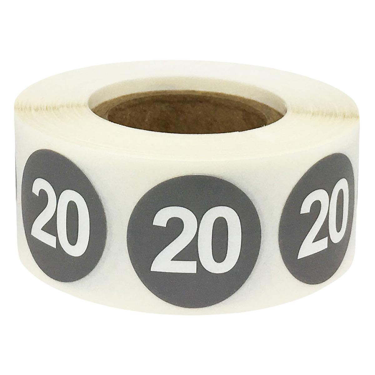 Color Coding Number 20 Stickers 3/4" QTY 500 Color Coding Number 20 Stickers 3/4" QTY 500