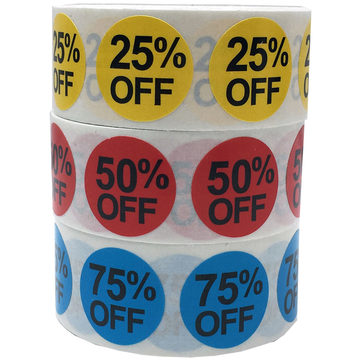 Percent Off Labels 3/4" Bulk Pack Percent Off Labels 3/4" Bulk Pack