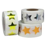 3/4″ – Color Coding Teacher Pack Gold, Silver and Bronze Stars