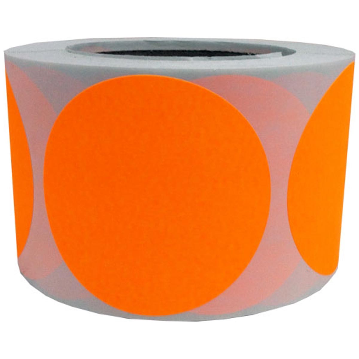 Fluorescent Orange Stickers 3" Round QTY 500 Fluorescent Orange Stickers 3" Round QTY 500