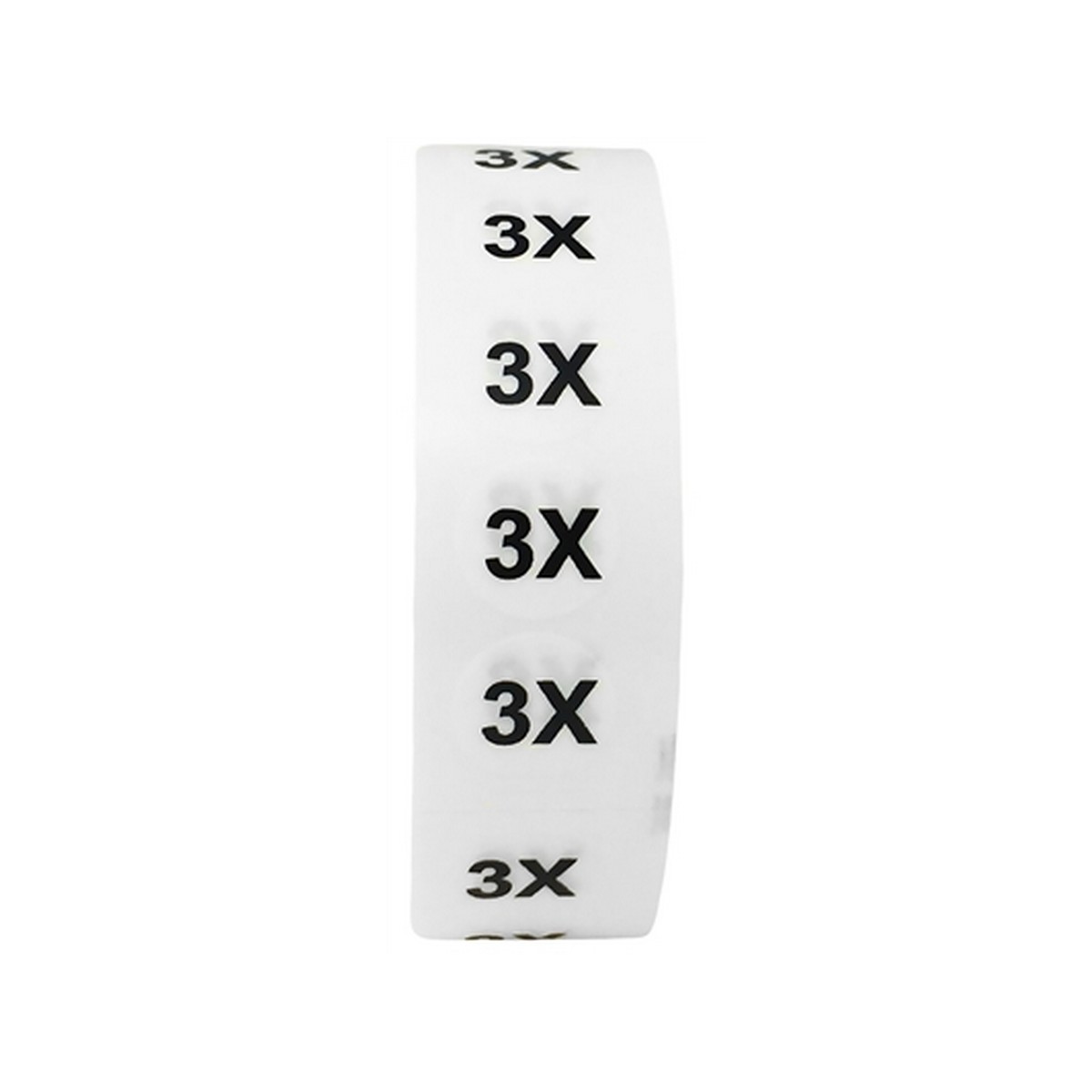 Ultra Clear Size Strip Stickers for Retail Clothing | 3/4″ x 4″ QTY 200