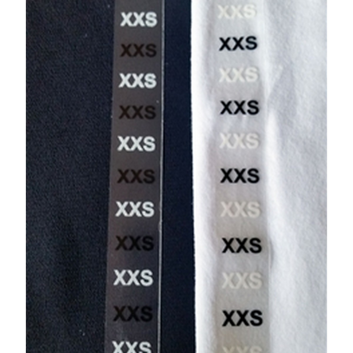 Ultra Clear Thin Long Size Strip Labels for Retail Shirts | 3/4″ x 6″ QTY 200