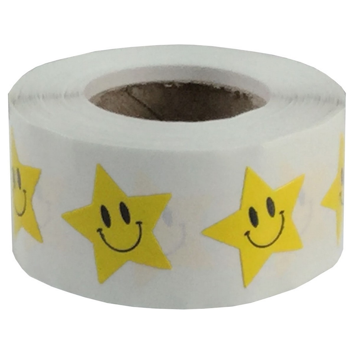 Yellow Smiley Star Stickers 3/4" QTY 500 Yellow Smiley Star Stickers 3/4" QTY 500