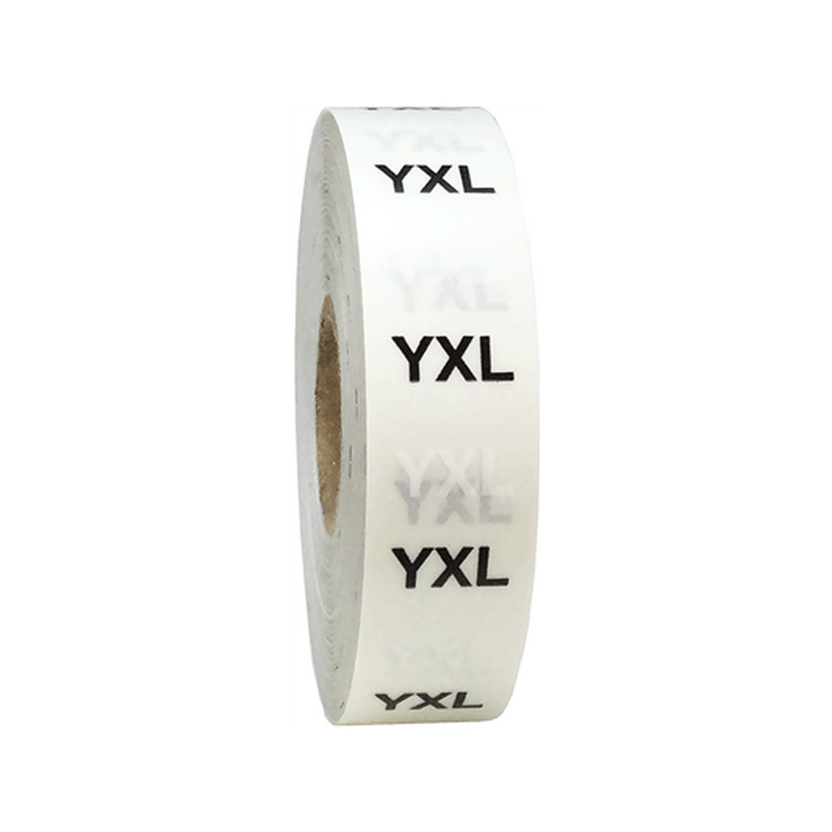 Youth Apparel Size Strip Stickers for Retail Shirts | Clear 3/4″ x 6″ QTY 200