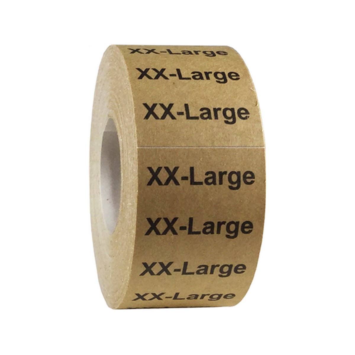 Kraft Size Strip Labels for Shirts 1.25" x 5" QTY 125