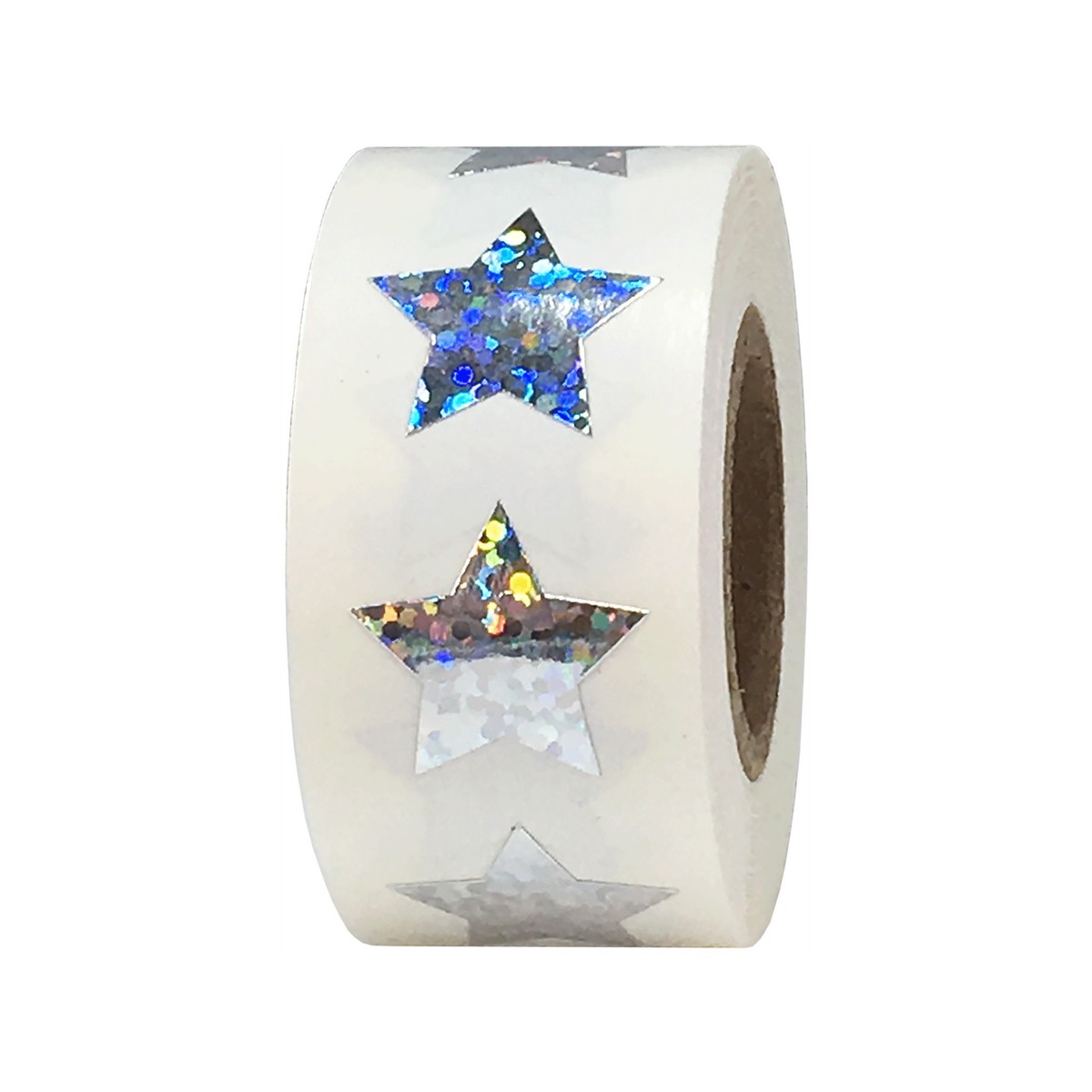Silver Holographic Sparkle Star Stickers 3/4" Inch Silver Holographic Sparkle Star Stickers 3/4" Inch