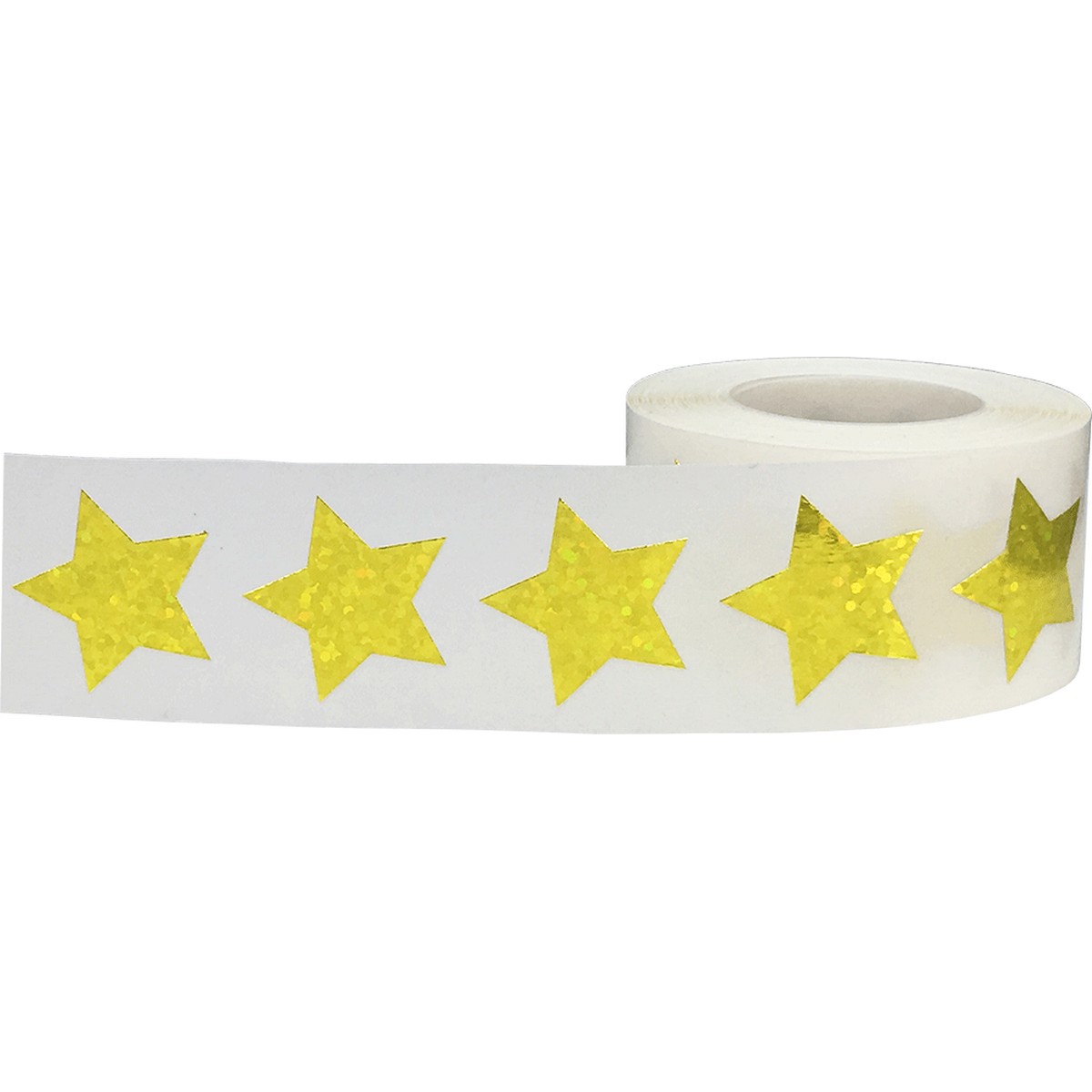 Yellow Holographic Sparkle Star Stickers 3/4" Inch Yellow Holographic Sparkle Star Stickers 3/4" Inch