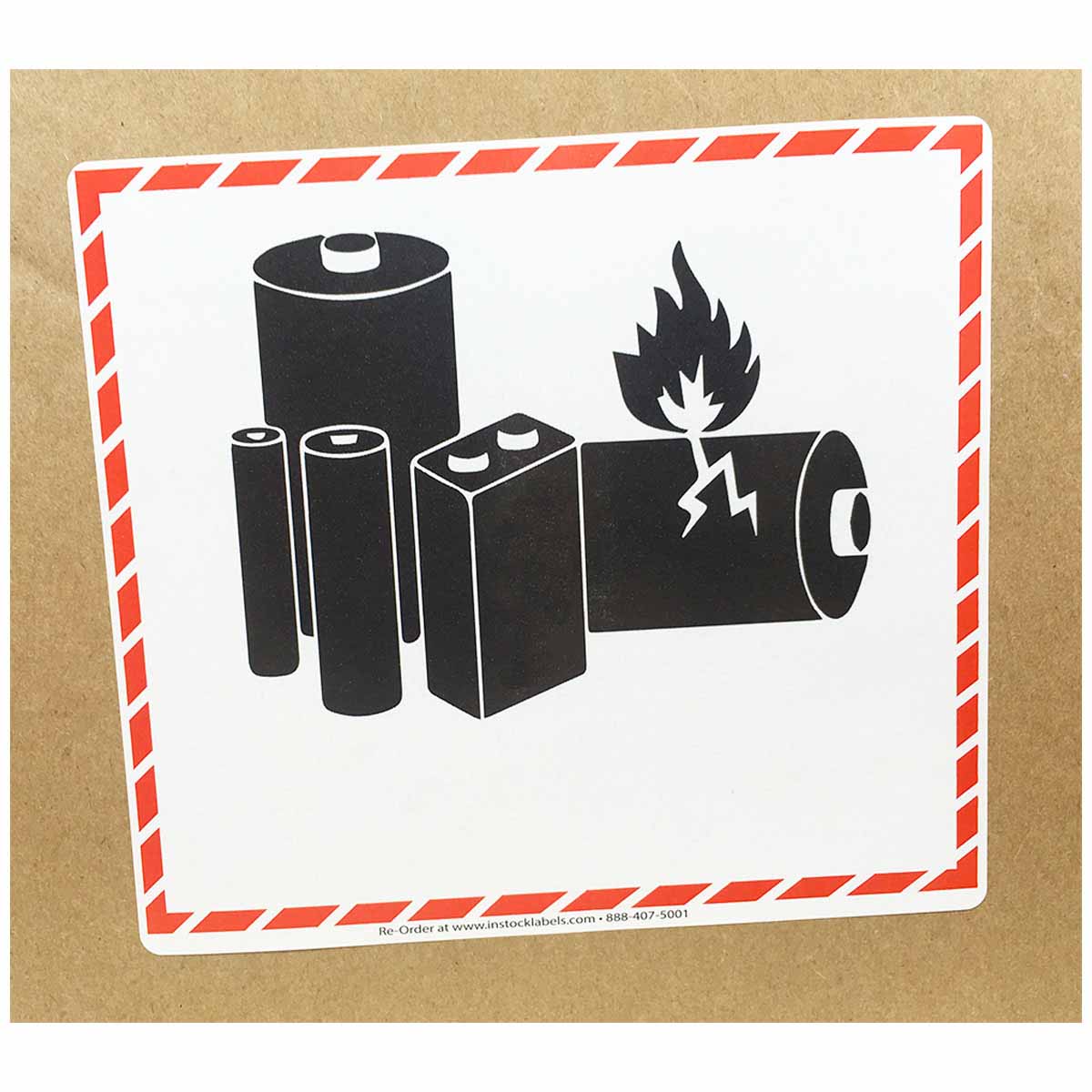 Lithium Battery D.O.T. Labels 4.5" x 5" QTY 500 Lithium Battery D.O.T. Labels 4.5" x 5" QTY 500