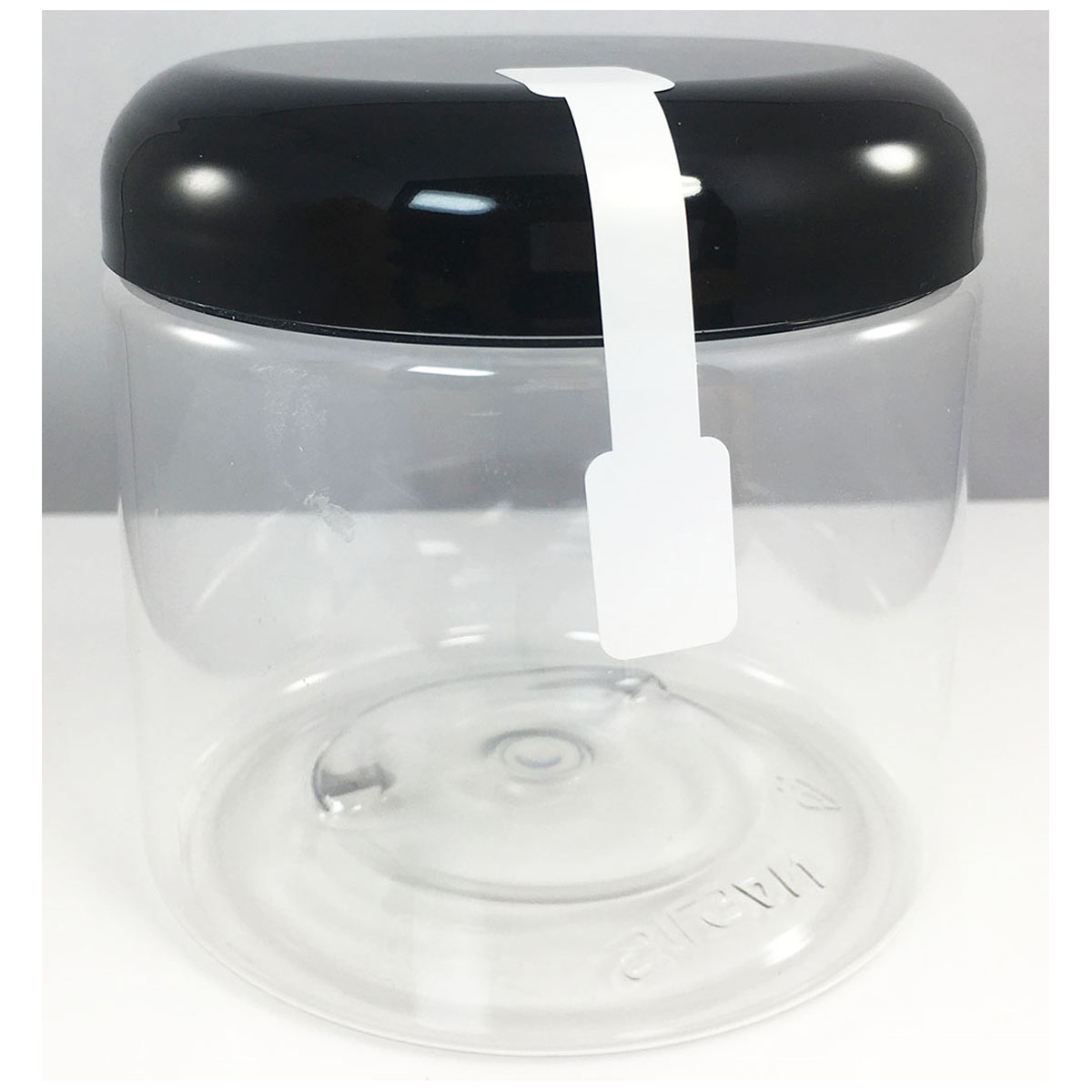 White Blank Tamper Labels 0.5 ends (5/16 band) x 2.75" Barbell