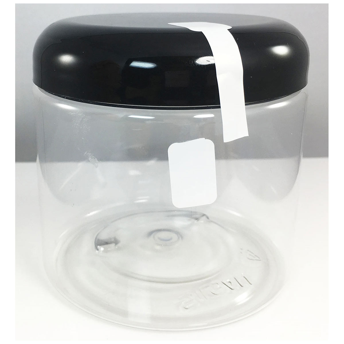 White Blank Tamper Labels 0.5 ends (5/16 band) x 2.75" Barbell