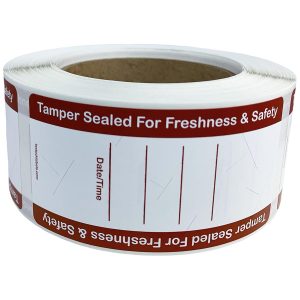 Sealed For Freshness and Safety Tamper Evident Labels Sealed For Freshness and Safety Labels