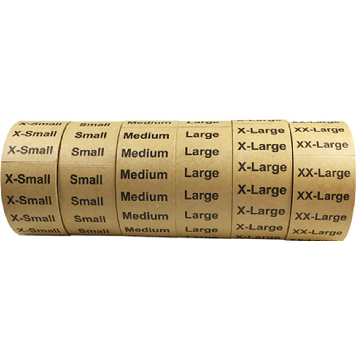 Standard Kraft Size Strip Labels for Shirts 1.25" x 5" Bulk Pack Standard Kraft Size Strip Labels for Shirts 1.25" x 5" Bulk Pack