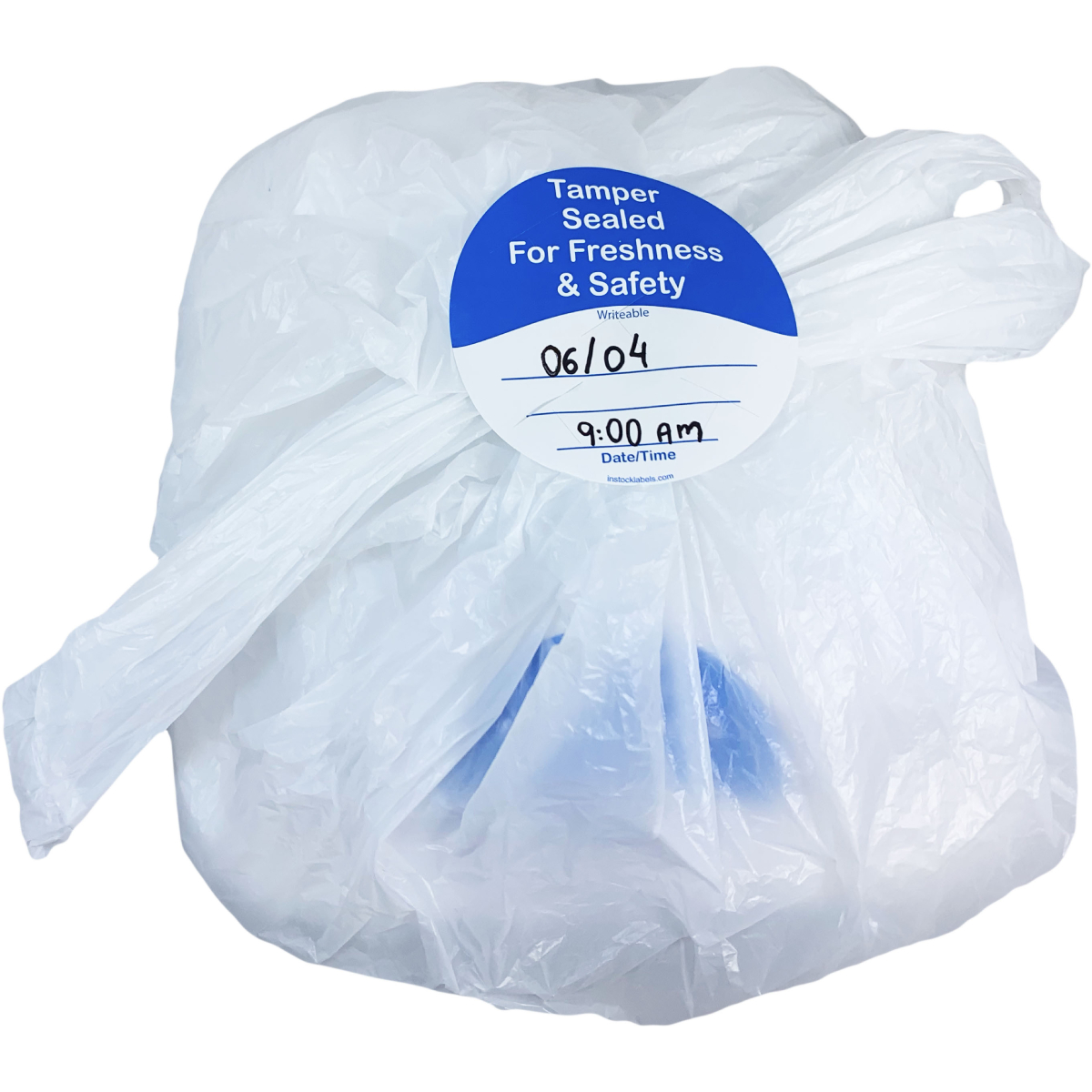Sealed For Freshness and Safety Labels | Blue 3" Round QTY 500 Sealed For Freshness and Safety Labels | Blue 3" Round QTY 500