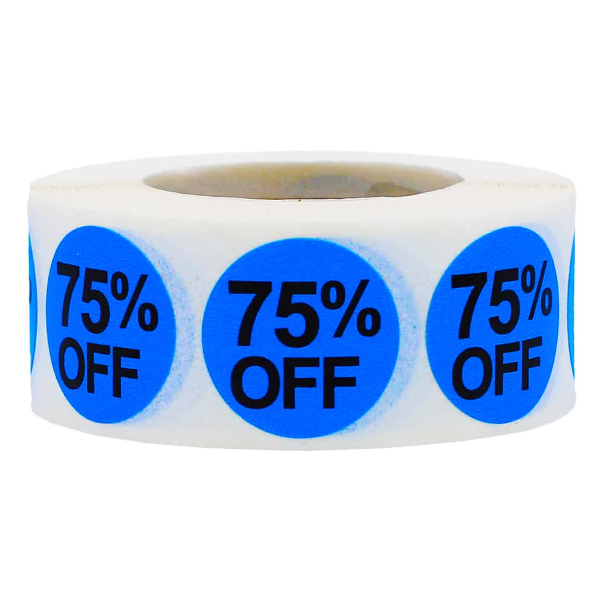 Blue 75 Percent Off Labels 3/4" Quantity 500