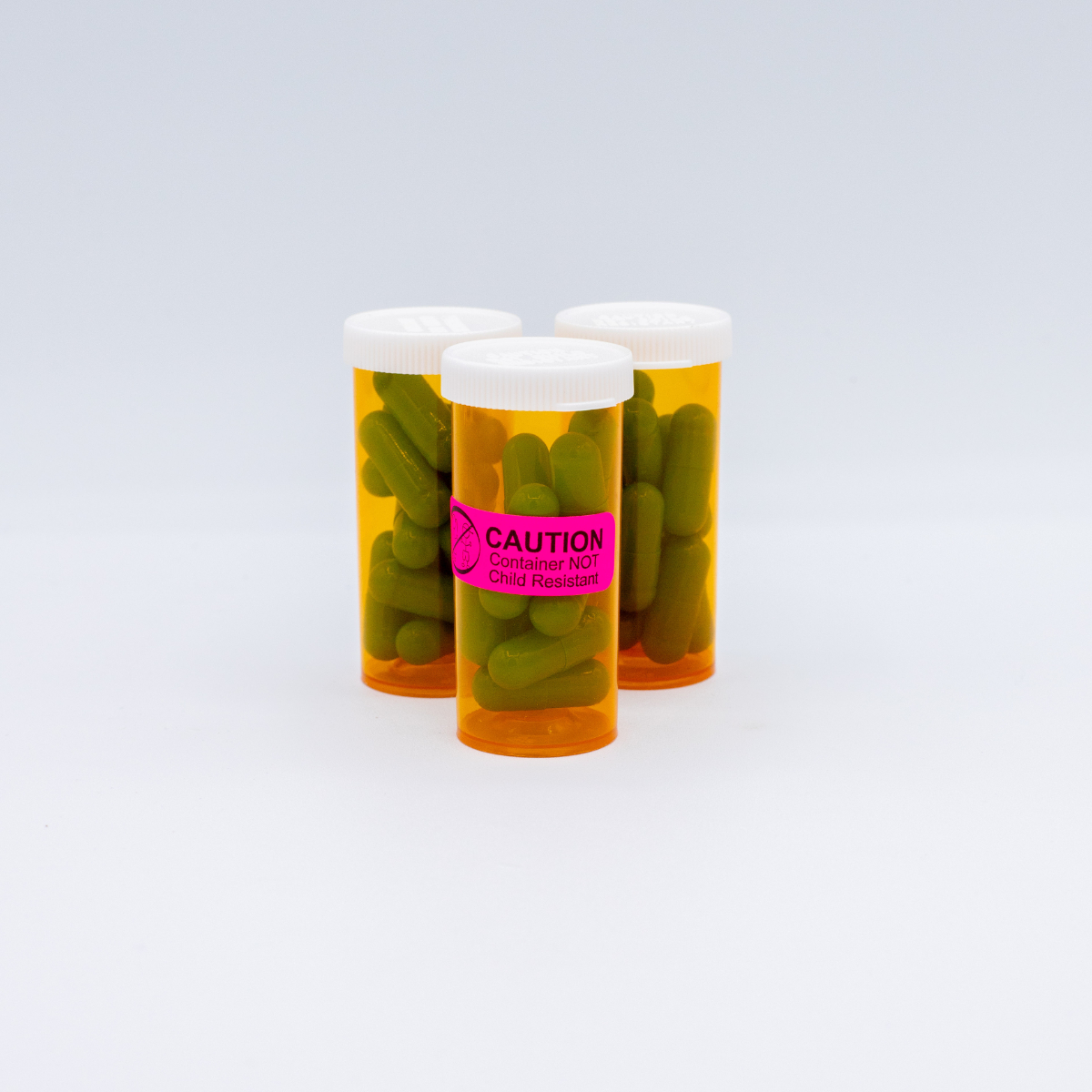 Caution Container Not Child Resistant Medication Pharmacy Warning Labels .5" x 1.5" Quantity 500