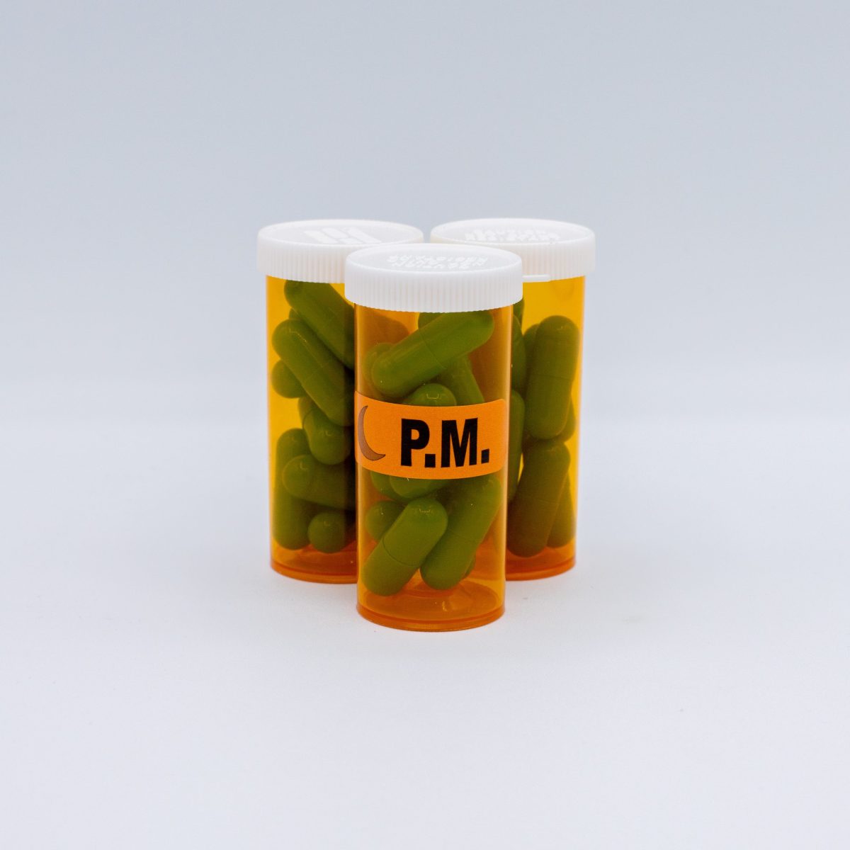P.M. Medication Pharmacy Warning Labels .5" x 1.5" Quantity 500