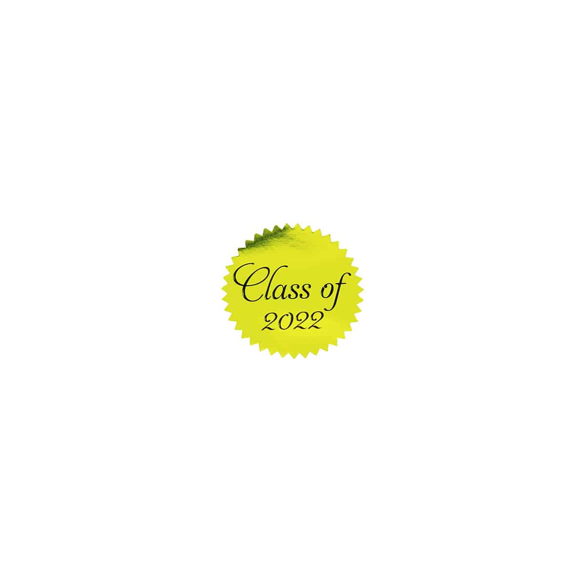 Metallic Class of 2022 Stickers 1.5" Seals QTY 500 Metallic Class of 2022 Stickers 1.5" Seals QTY 500