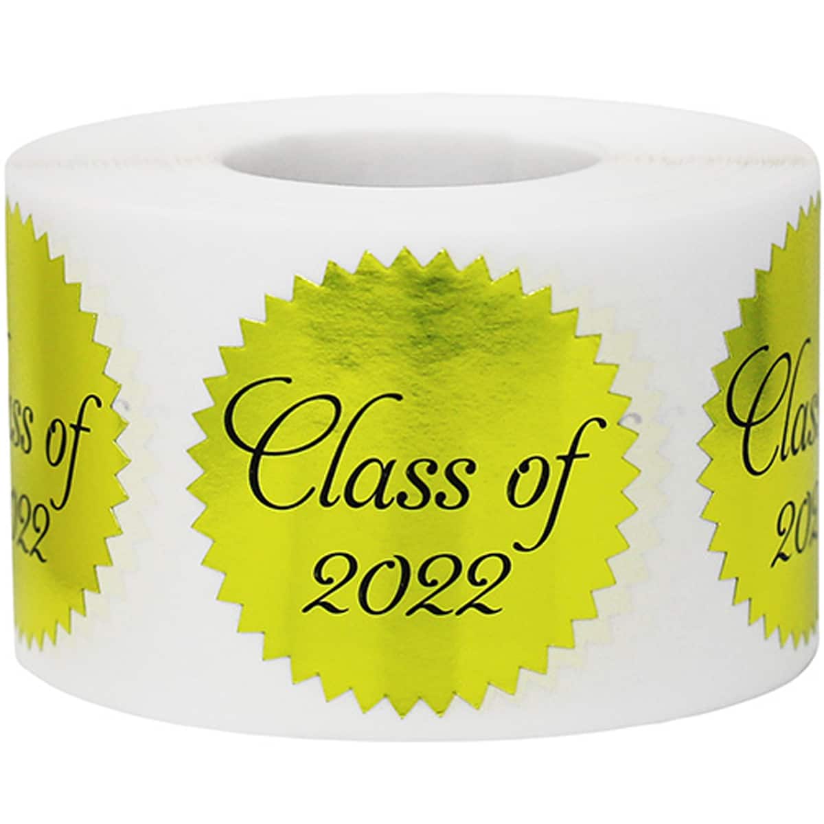 Metallic Class of 2022 Stickers 1.5" Seals QTY 500 Metallic Class of 2022 Stickers 1.5" Seals QTY 500