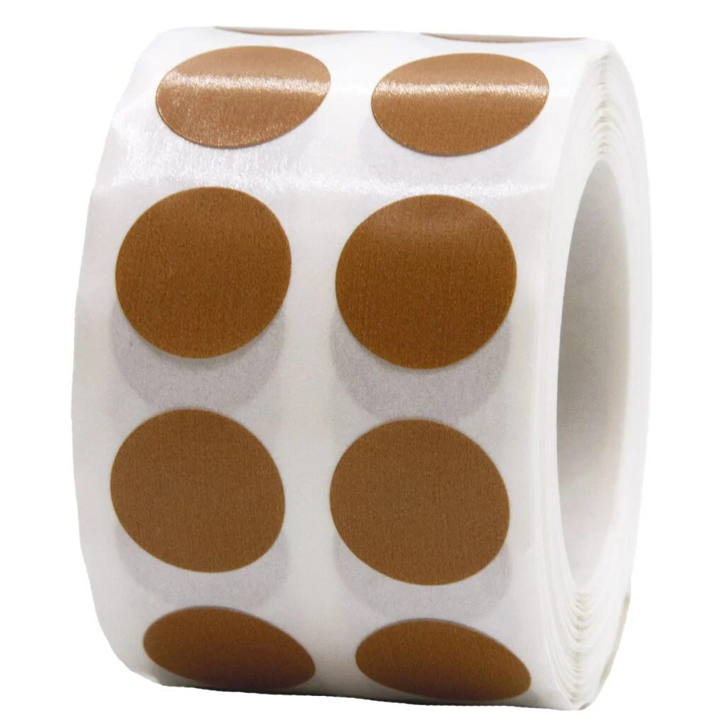 Small Tan Dot Stickers 1/2" Round QTY 1,000 Small Tan Dot Stickers 1/2" Round QTY 1,000