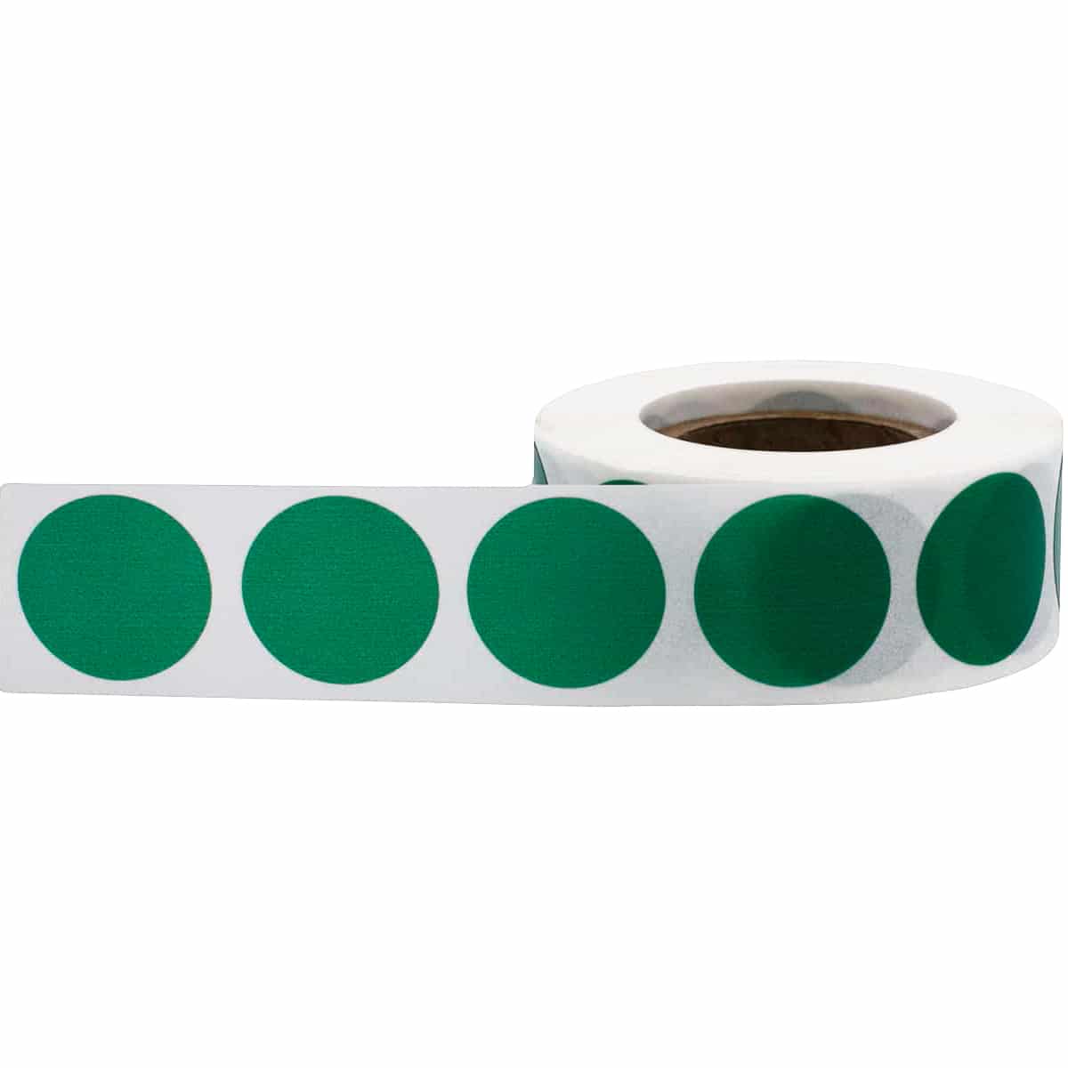 Green Transparent Labels 3/4" Round QTY 500