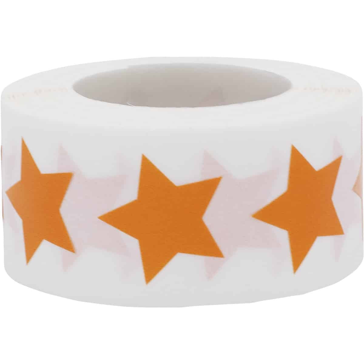 Orange Star Stickers 3/4" QTY 500 Orange Star Stickers 3/4" QTY 500