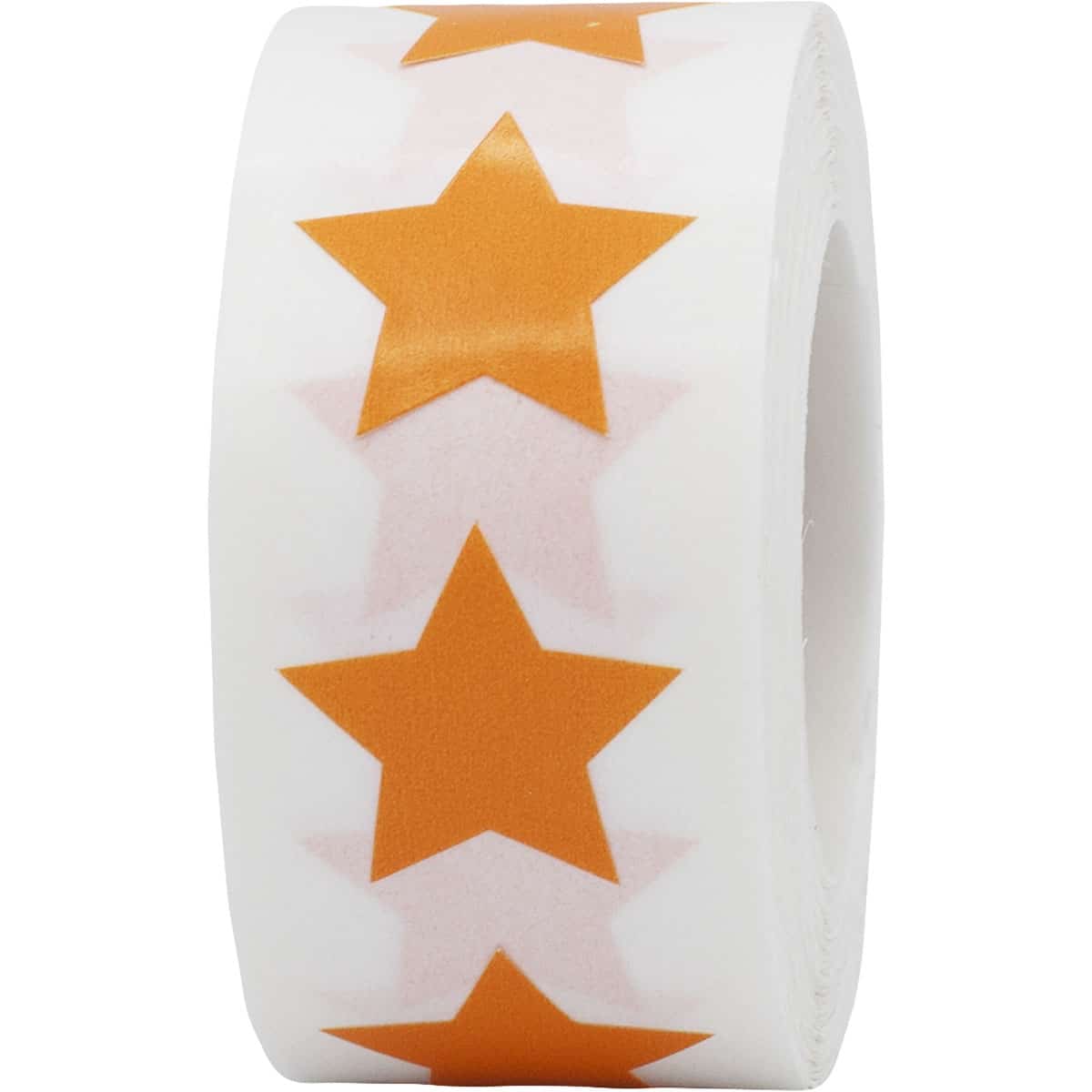 Orange Star Stickers 3/4" QTY 500 Orange Star Stickers 3/4" QTY 500