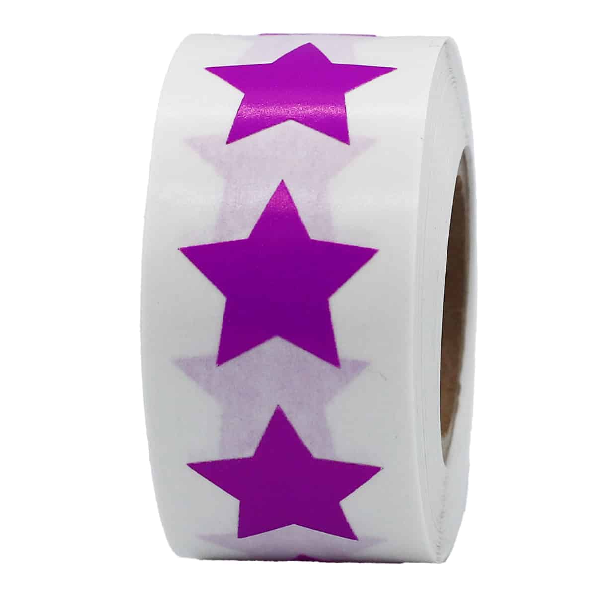 Purple Star Stickers 3/4" QTY 500 Purple Star Stickers 3/4" QTY 500