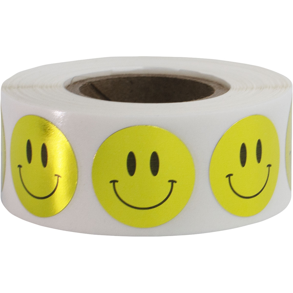Metallic Gold Smiley Face Stickers 3/4" QTY 500 Metallic Gold Smiley Face Stickers 3/4" QTY 500