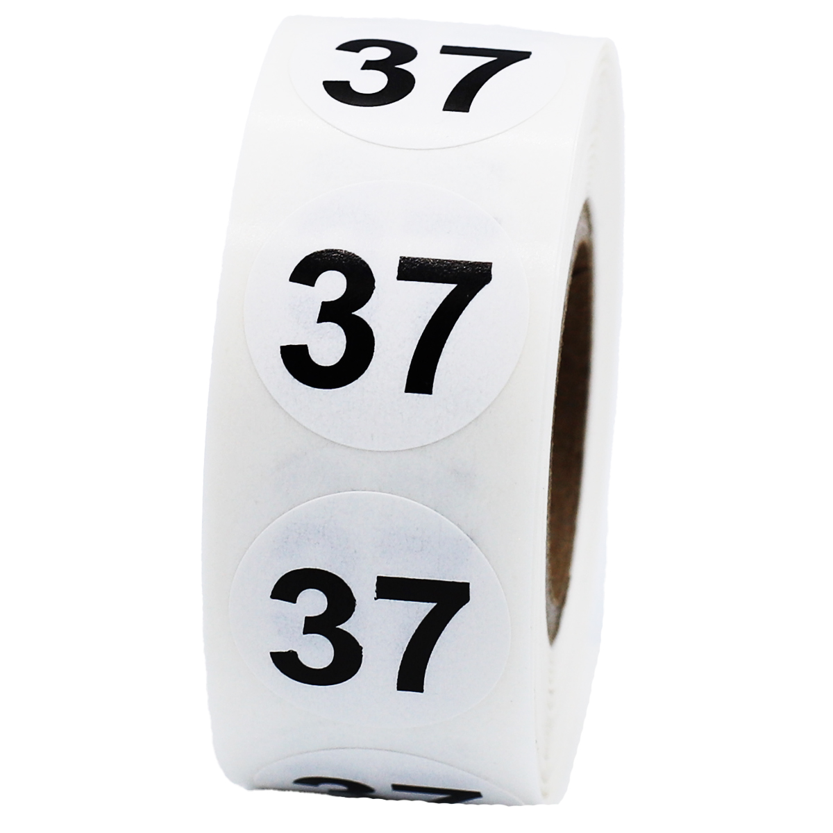 Number 37 Labels 3/4" Round Quantity 500 Number 37 Labels 3/4" Round Quantity 500