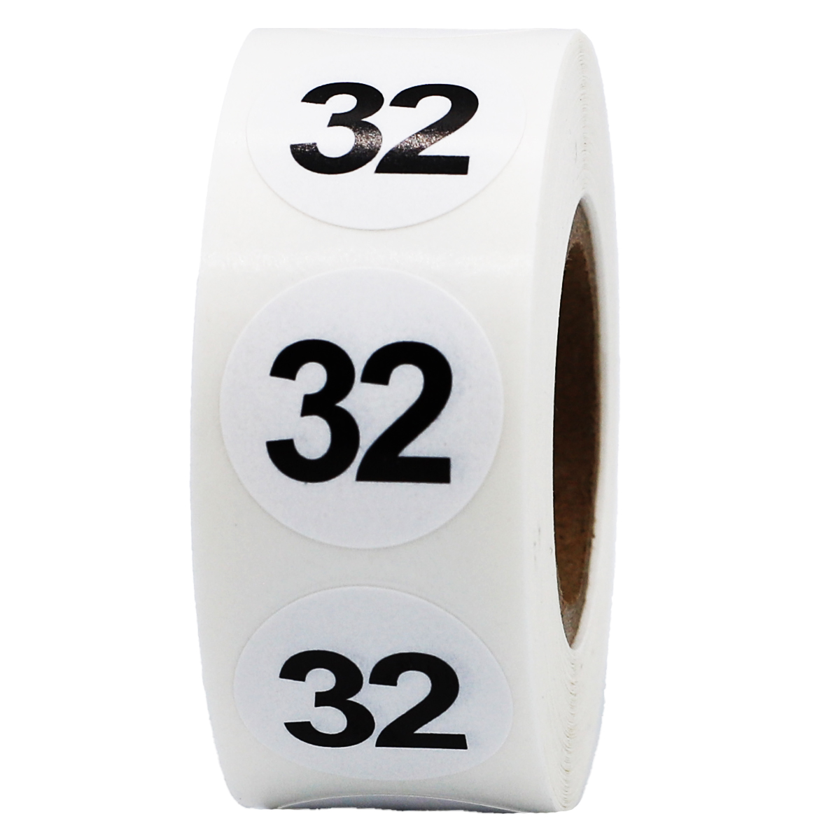 Number 32 Labels 3/4" Round Quantity 500 Number 32 Labels 3/4" Round Quantity 500