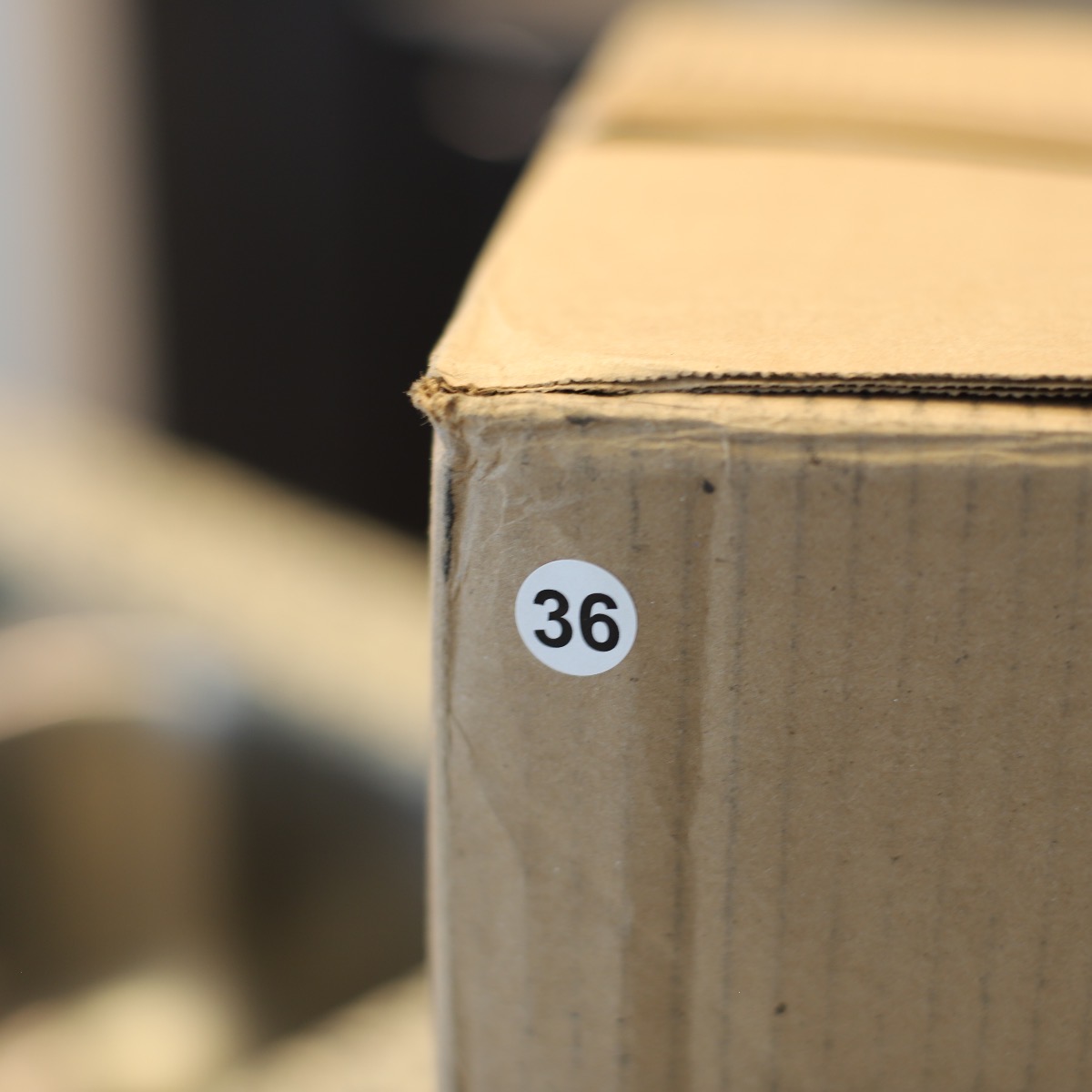 Number 36 Labels 3/4" Round Quantity 500