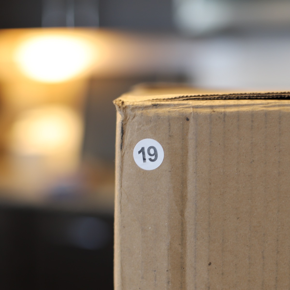 Number 19 Stickers 3/4" Round Quantity 500