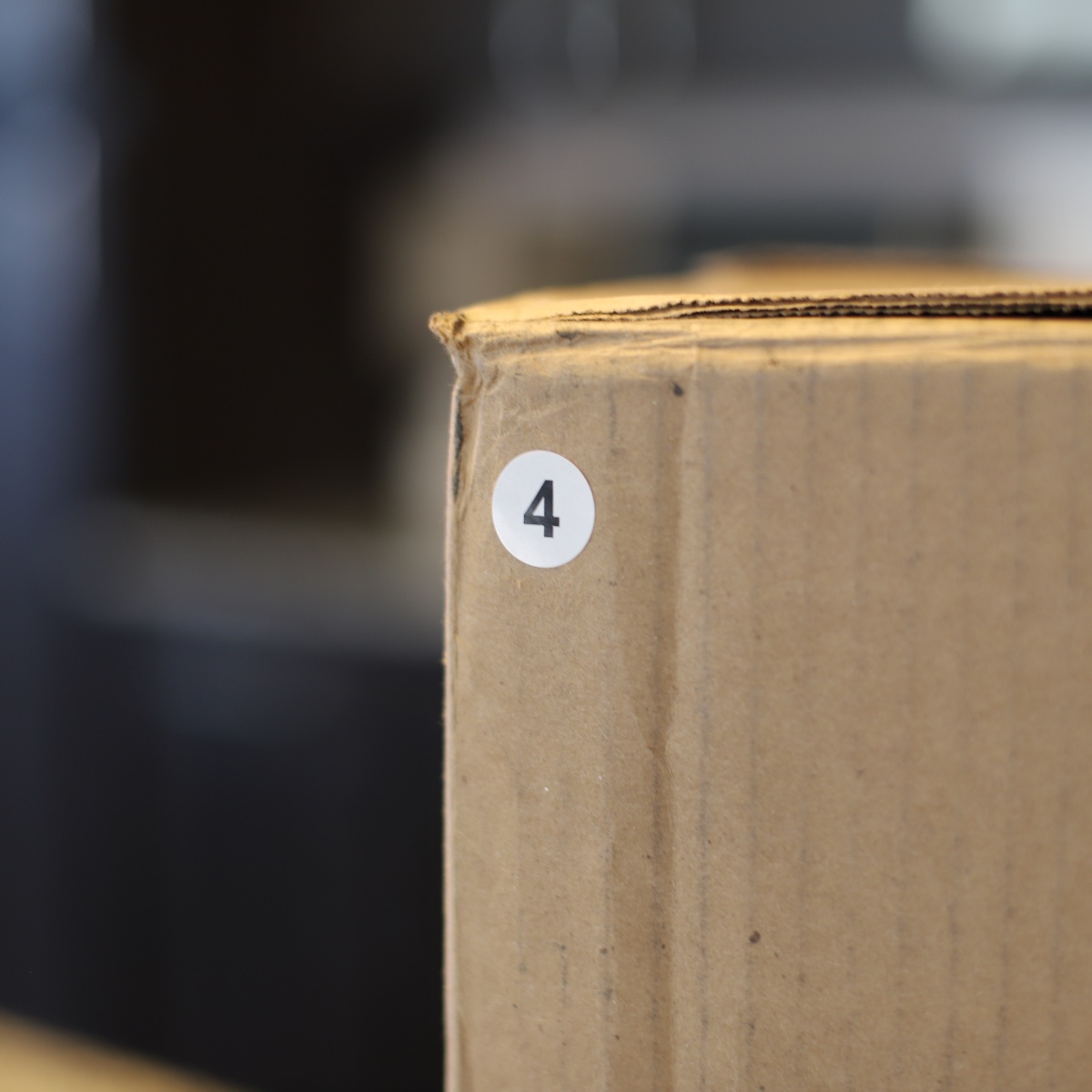 White Number 4 Stickers 3/4" Quantity 500 White Number 4 Stickers 3/4" Quantity 500