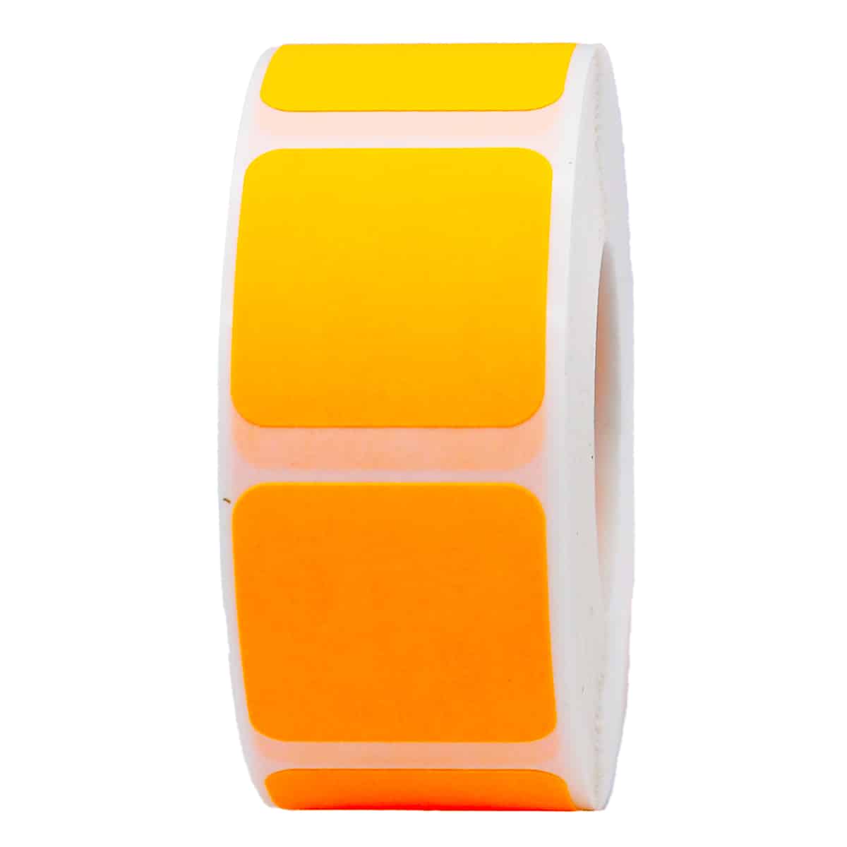 Fluorescent Orange Stickers 1" Square QTY 500 Fluorescent Orange Stickers 1" Square QTY 500