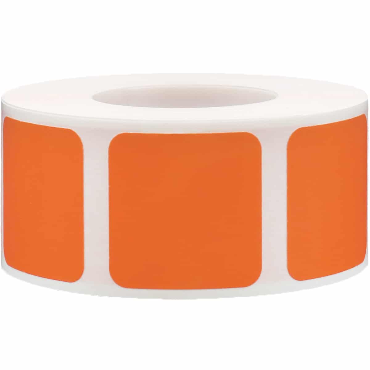 Orange Stickers 1" Square QTY 500 Orange Stickers 1" Square QTY 500