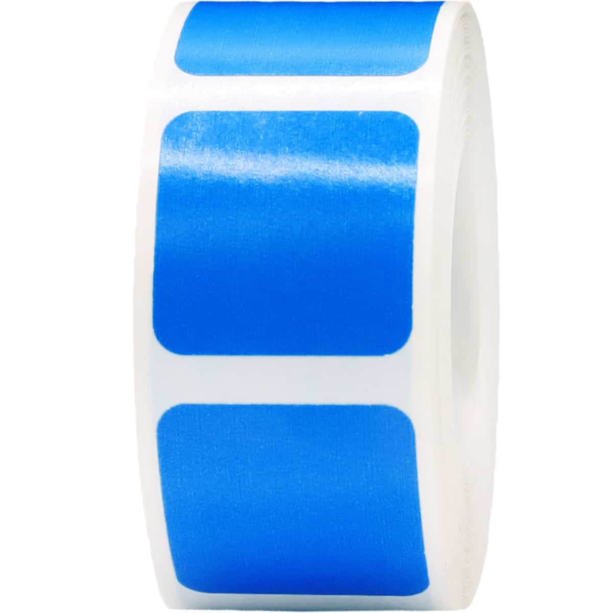 Blue Stickers 1" Square QTY 500