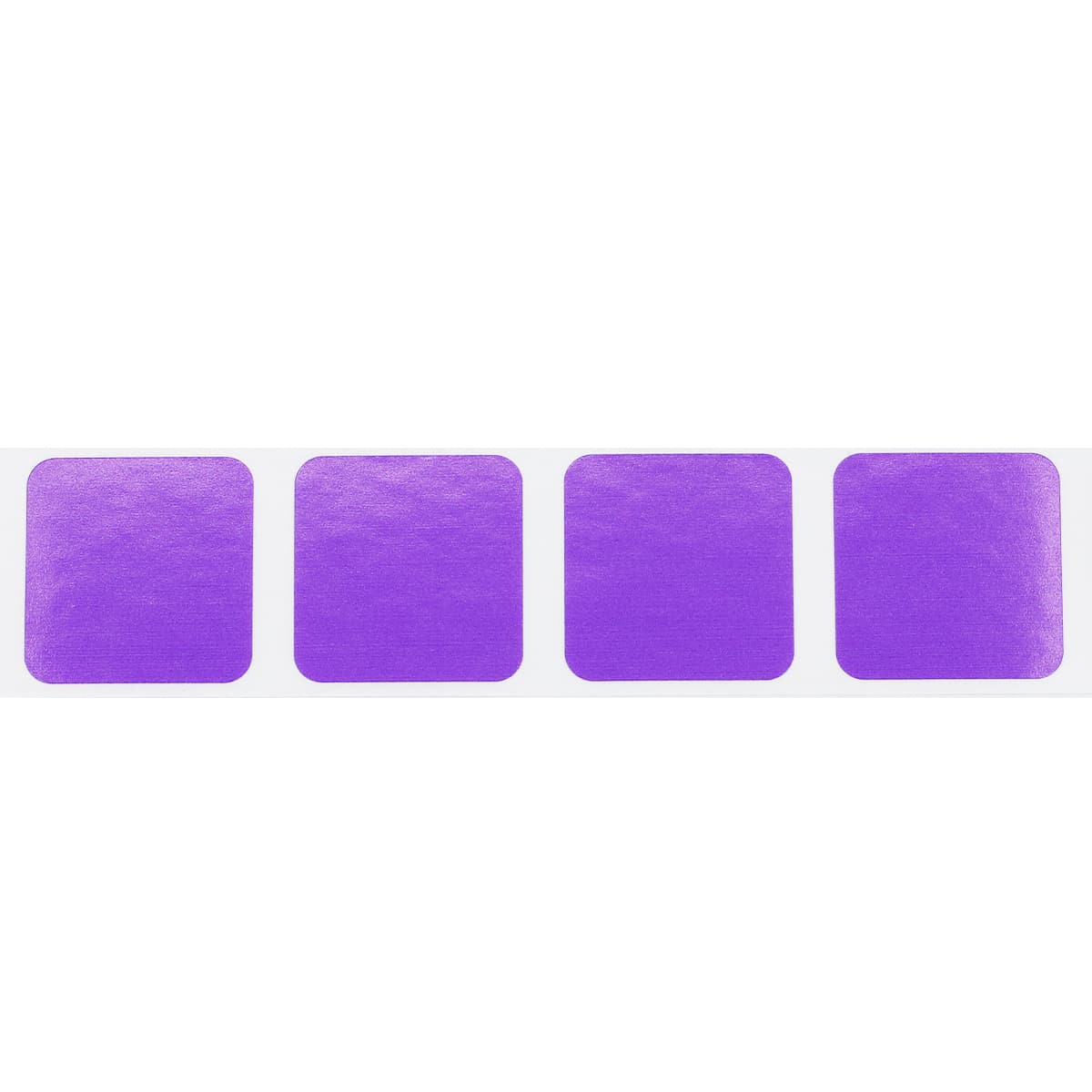 Purple Stickers 1" Square QTY 500