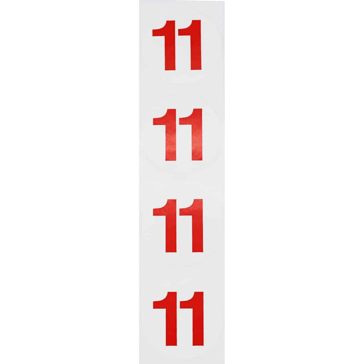 Number 11 Stickers Color Coded 1.5" Round Quantity 500 Number 11 Stickers Color Coded 1.5" Round Quantity 500