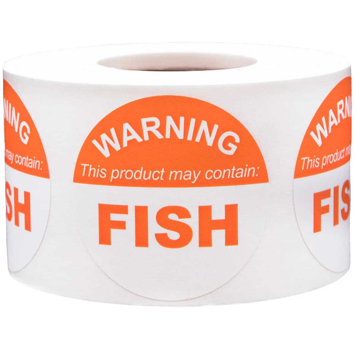 May Contain Fish Diet Warning Labels QTY 500 May Contain Fish Diet Warning Labels QTY 500