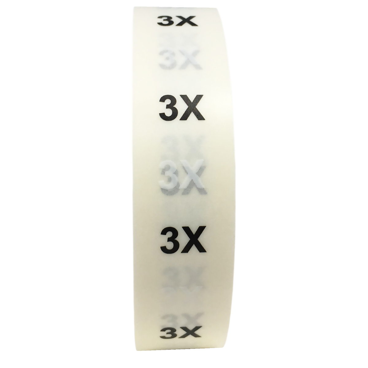 Ultra Clear Thin Long Size Strip Labels for Retail Shirts | 3/4″ x 6″ QTY 200