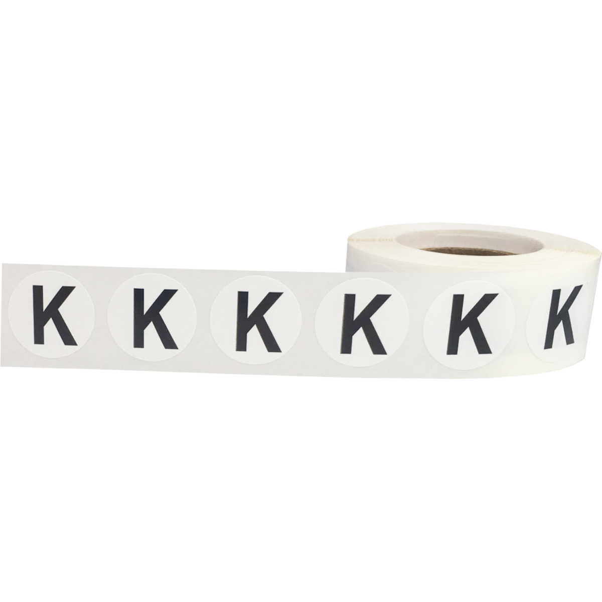 Letter K Stickers 3/4" Round QTY 500