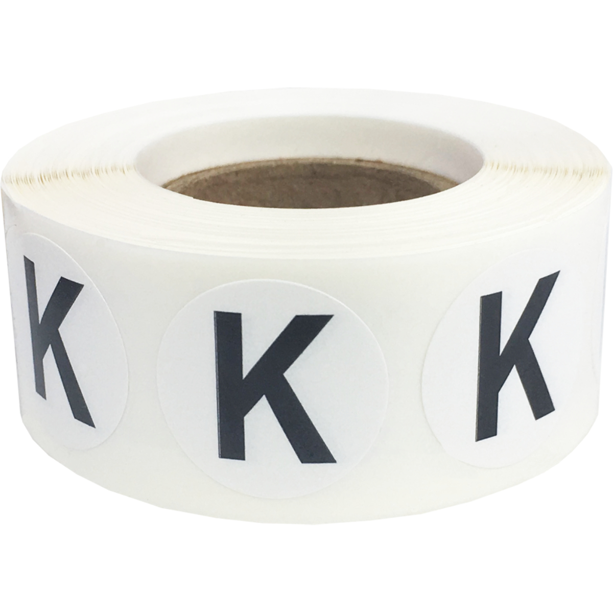 Letter K Stickers 3/4" Round QTY 500 Letter K Stickers 3/4" Round QTY 500