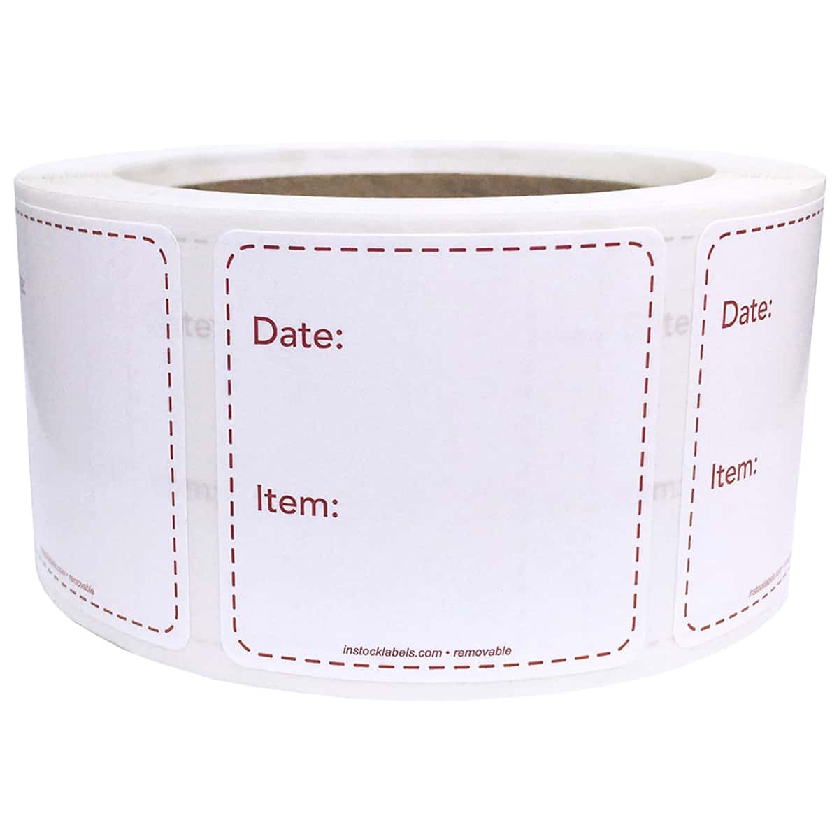 Writable Removable Home Canning Labels | Red/White 2" x 2" QTY 500