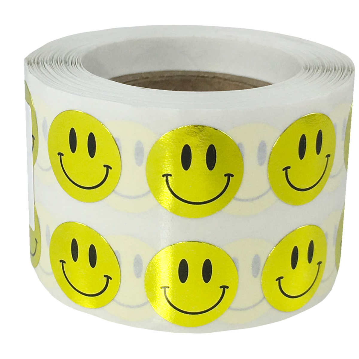 Small Metallic Gold Smiley Face Stickers 1/2" Quantity 1,000 Small Metallic Gold Smiley Face Stickers 1/2" Quantity 1,000